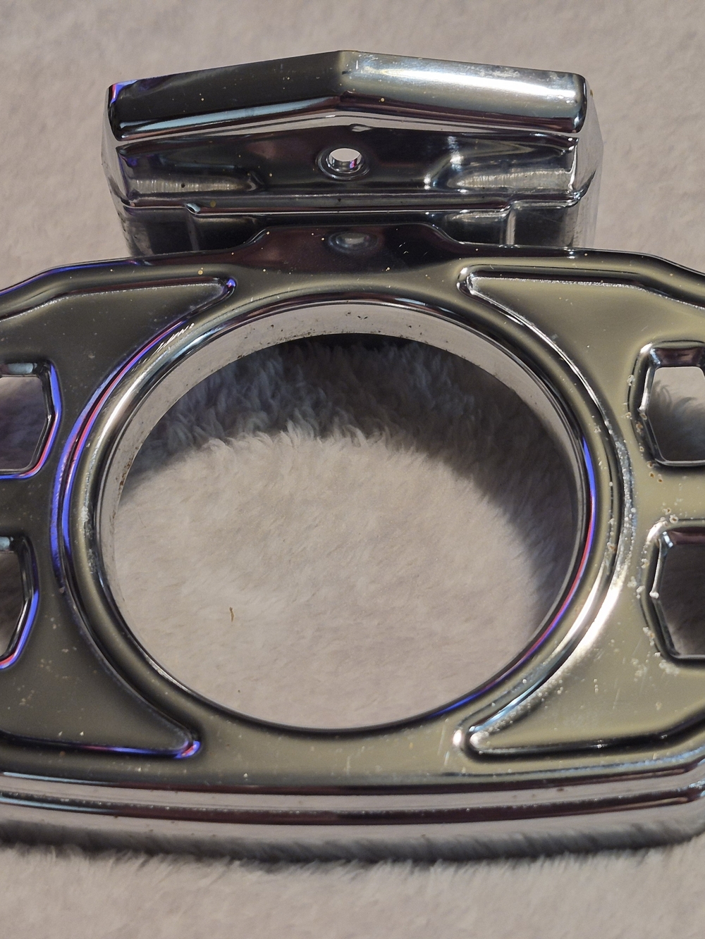Vintage Autoyre Fairfield Chrome Bathroom Tumbler Holder Ring